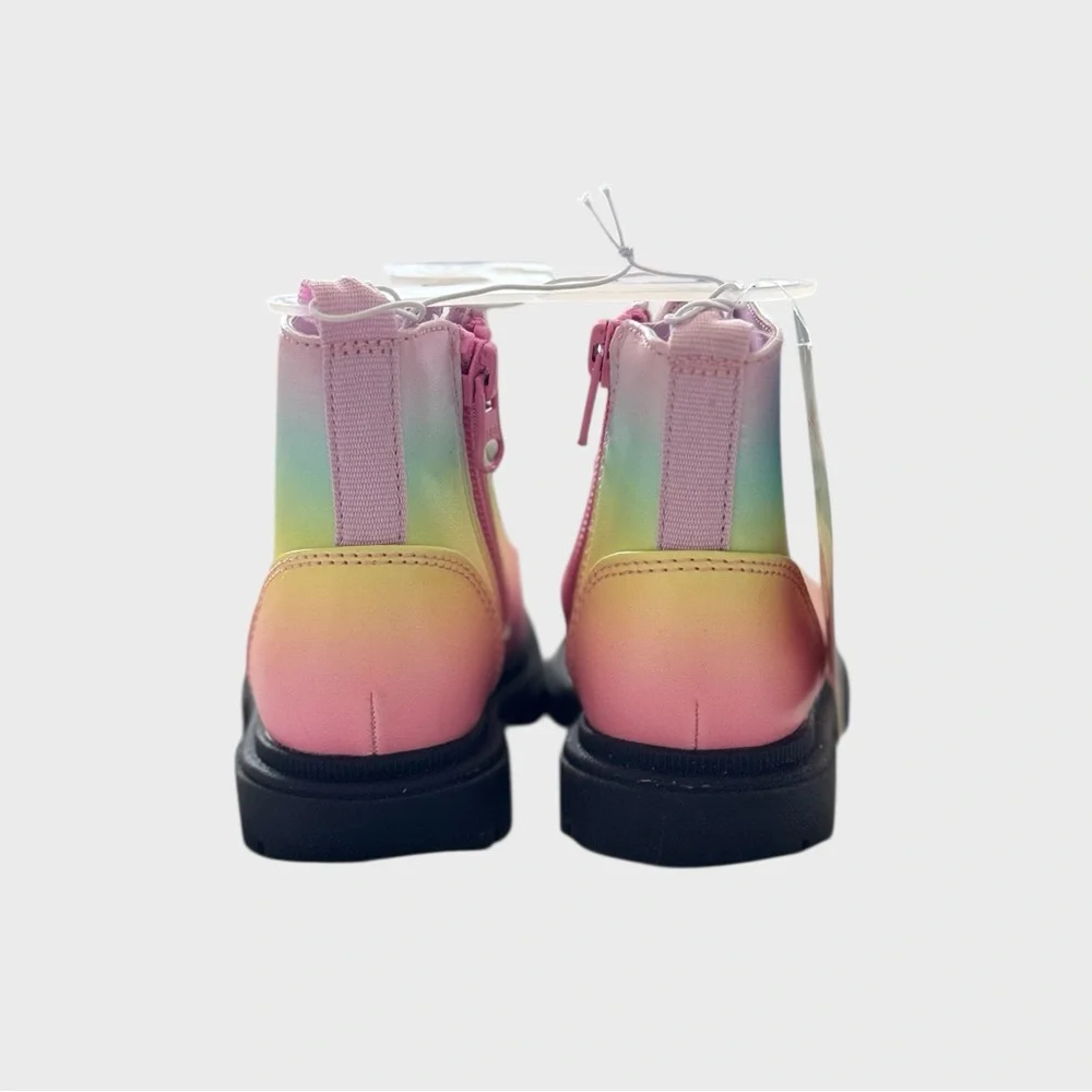 Cat & Jack Toddler Girls’ Rainbow Pink Boots Size 5 NWT - Picture 6 of 7